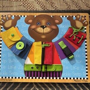 Melissa & Doug Basic Skills Puzzle Board - Wooden Educational Toy